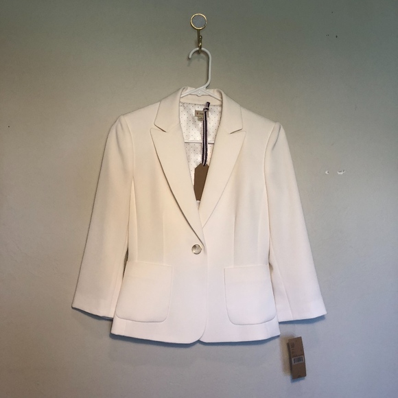 NWT Cremieux White blazer 2 - Picture 1 of 7